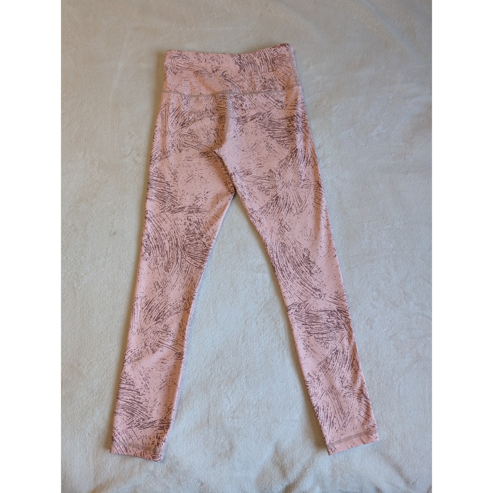 Zyia Activewear Leggings High Waisted Athletic Pants Pink Pattern Size XS - Picture 4 of 10